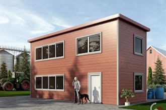 design the exterior with countryside styles