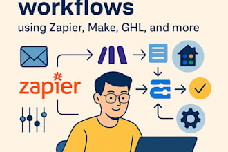 automate your workflows using zapier, make, ghl, and more
