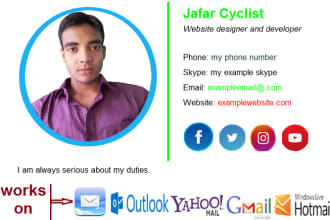 create awesome clickable HTML email signature