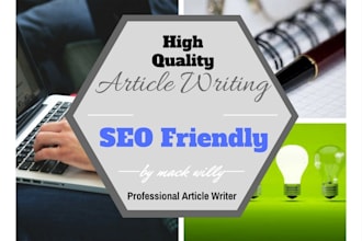 be your SEO content writer or blog article writer
