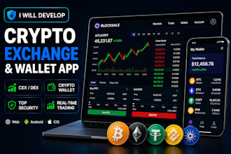 develop secure crypto exchange and crypto wallet app