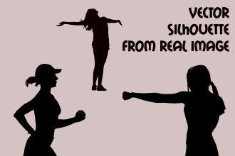 create vector silhouette out of any image