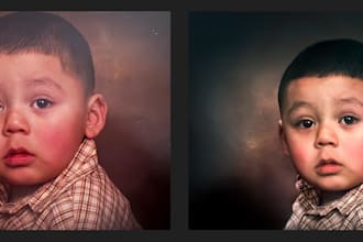 refine, restore, old or torn picture