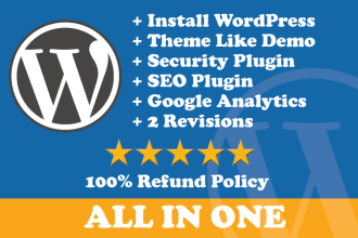 setup and install wordpress theme as demo website