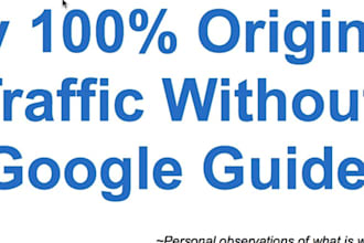 give you my original Traffic Without Google Guide