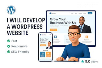 develop a wordpress website