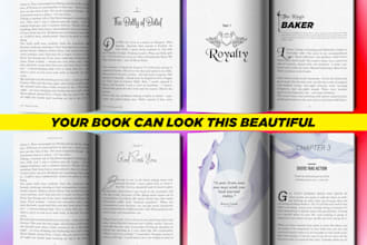 do book formatting and layout design for print and ebook