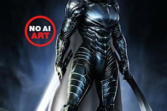 draw concept art, comic art and fantasy illustrations of any kind