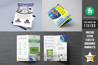 design flyer, brochure, poster, pamphlet, etc