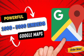 embed your google maps in 5000 web2 sites for local SEO