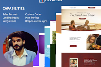 build landing page and sales funnel in clickfunnels