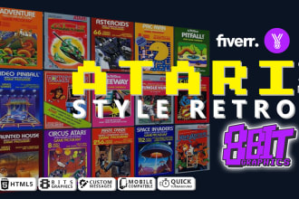develop your enjoyable 2d atari style retro videogame