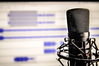 record a professional american male voice over