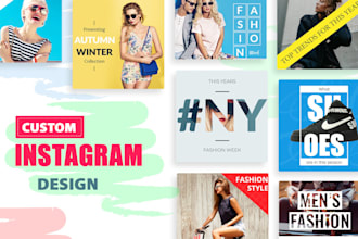 do stylish and modern instagram post design