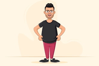be drawing cartoon characters