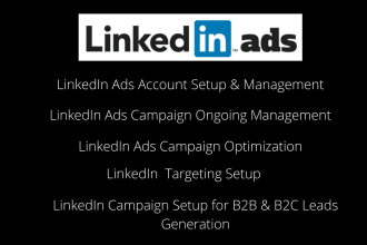 do linkedin ads campaign setup and management for b2b and b2c