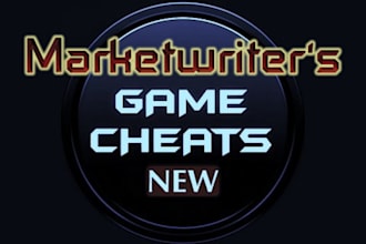 write an article, on the game of your choice, giving you tips, tricks and CHEATS