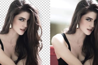 do photoshop remove background and resize crop editing image