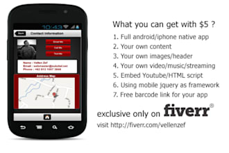develop professional native android/iphone application