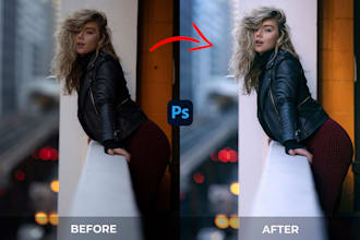 do a natural high end photo retouching