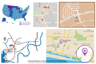 design a custom vector map images