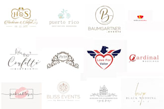 design professional wedding,date and event logo