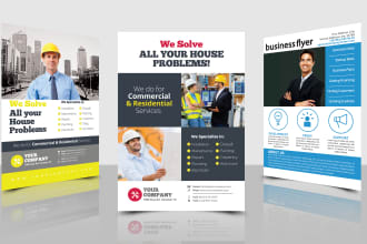 design an outstanding business flyer and brochure
