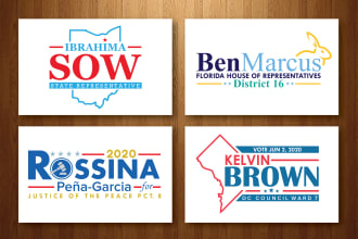do unique political campaign logo design