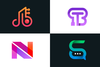 create a minimalist tech logo design