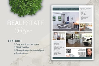 design real estate flyer design