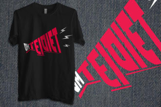 create trendy tshirt design