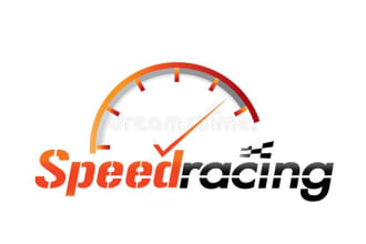 make your imagination in a creation car racing logo design within 12 hrs