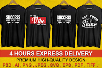 create stunning custom typographic t shirt designs