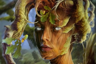 create amazing creature design, digital illustrations