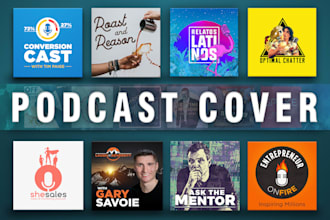 design a professional podcast cover art