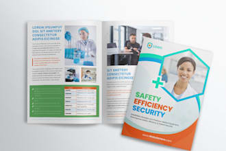 design a professional flyer, bifold or trifold brochure