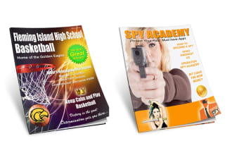 design ebook, magazine cover or do page layout formatting