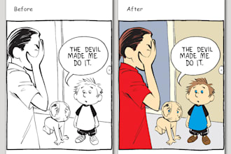 do comics color and colorization in photoshop
