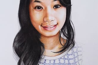 draw color pencil portraits of you