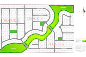 design a detailed land subdivision and lot plan