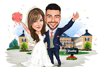 draw unique caricature cartoon from your photo