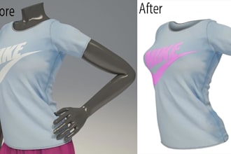 provide neck joint or ghost mannequin and symmetry