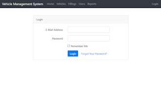 create a laravel web app