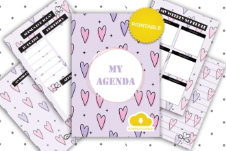 create custom planner, journal, calendar