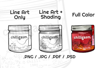 draw a custom doodle illustration of your product