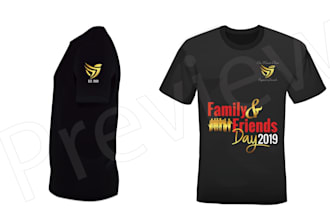 design tshirt for family reunions or company branding