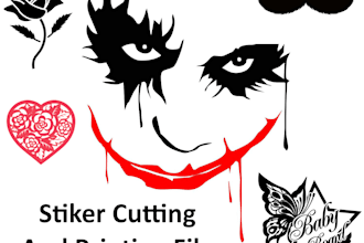 do make any tracing for cutting on stiker wood acrylic stainless steel