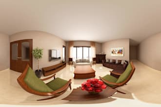 do 360 rendering for interior