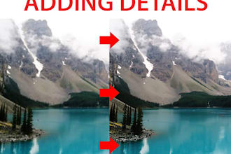 upscale, enlarge, add details to low resolution images