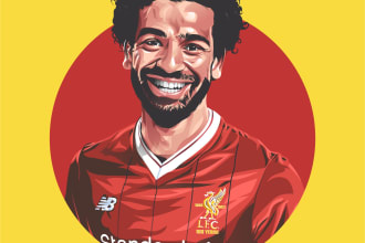 draw cartoon vector portrait from your photo